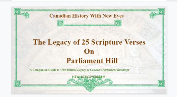 The Legacy of 25 Scripture Verses on Parliament Hill (Slide Presentation)