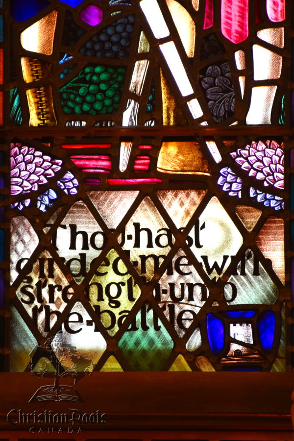East Window #4 (Psalm 18:39)