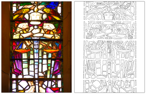 25 Scripture Colouring Pages - South Window 'Justice'